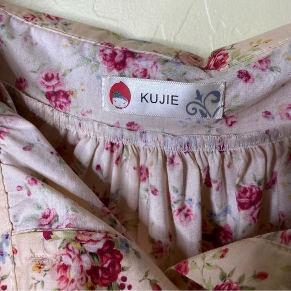 Floral Print Off the Shoulders Boho Mini Dress Nwot Size M - Picture 10 of 10